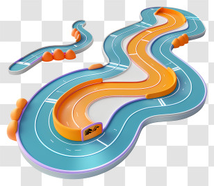 Race Track - Curved Race Track Transparent PNG