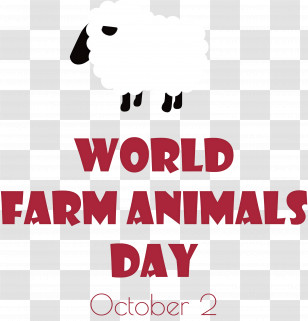 World Farm Animals Day Transparent PNG