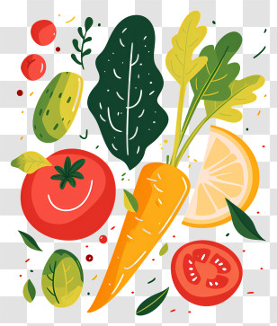 Vegetables - Colorful Fresh Vegetables Transparent PNG