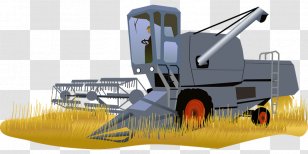 International Harvester Combine Agriculture Clip Art - Construction Equipment - Farming Tools Transparent PNG