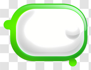 Speech Bubble - Green Soap Bar Transparent PNG