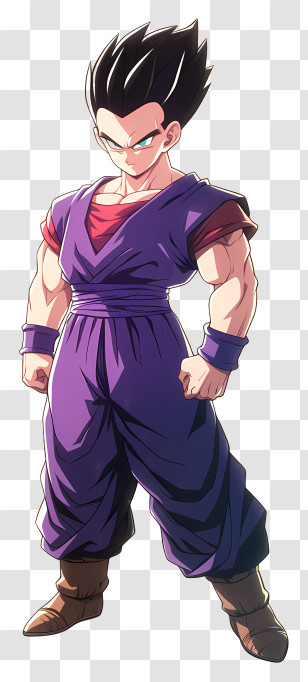 Gohan - Strong Man With Crossed Arms Transparent PNG