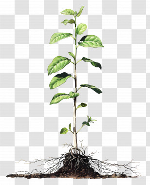 Growth - Young Plant With Root System Illustration Transparent PNG