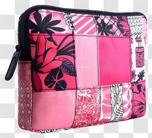 Travel Kit Pouch - Colorful Patchwork Pouch Transparent PNG