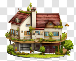 House With Small Garden - Eco-Friendly Greenhouse With Unique Roof Design Transparent PNG