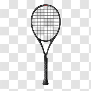 Tennis Racket - Black Tennis Racket Illustration Transparent PNG