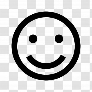 Emoticon Black And White Smiley Emoji - Strokes Transparent PNG