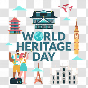 World Heritage Day - World Heritage Landmarks For World Heritage Day Transparent PNG