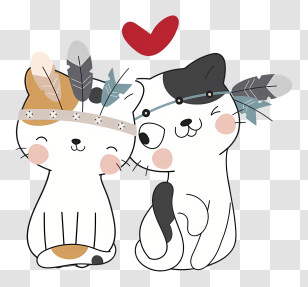 Kittens - Cute Cats With Feathers Transparent PNG