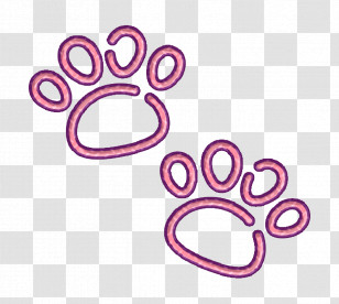 Pawprints Icon Cat Icon Animals And Nature Icon Transparent PNG