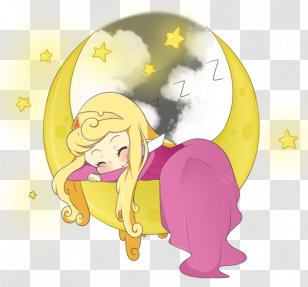 Drawing Digital Art Media Clip - Watercolor - Sleeping Moon Transparent PNG
