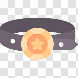 Boxing Belt - Collar With Star Emblem Transparent PNG