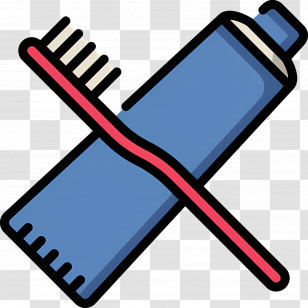 Toothbrush Toothpaste - Toothbrush And Toothpaste Hygiene Icon Transparent PNG