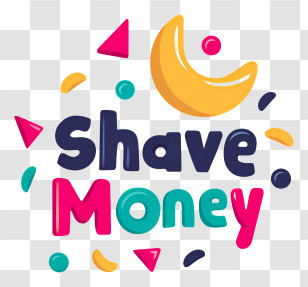 Shave Money - Shave Money Playful Logo Transparent PNG