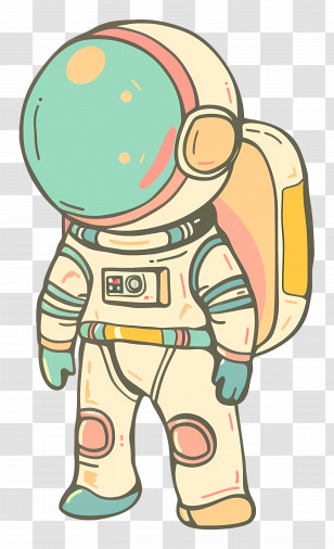 Astronaut - Cartoon Astronaut Illustration Transparent PNG