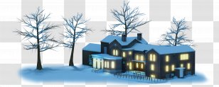 House Residential Area Property Winter Cottage - Wish You All The Best Transparent PNG