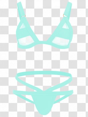 Turquoise Teal Clothing Accessories Bow Tie - Silhouette - Bathing Transparent PNG