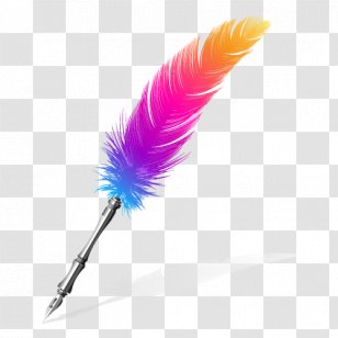 Quill Pen Paper Feather Ink - Fountain Transparent PNG