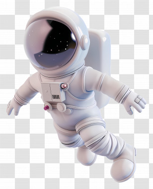 Astronaut Floating - Cartoon Astronaut Floating In Space Transparent PNG