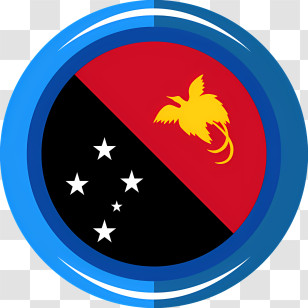 Papua New Guinea Flag - Papua New Guinea National Flag Transparent PNG
