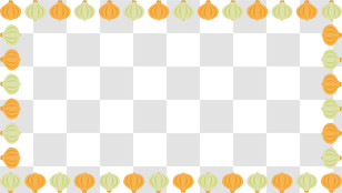 Vegetable Frame - Onion Border Transparent PNG