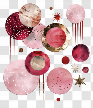 Planet - Colorful Abstract Circles Transparent PNG