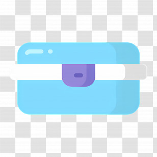 Food Box - Blue Lunch Box Illustration Transparent PNG