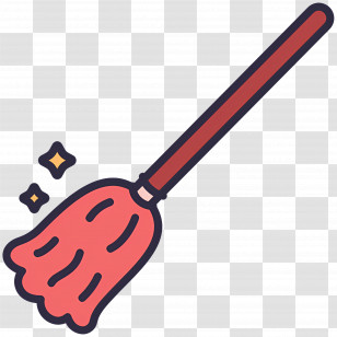 Cleaning Mop - Red Mop For Household Cleaning Transparent PNG