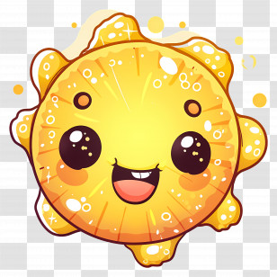 Kawaii Cute Sun - Cute Smiling Sun Transparent PNG