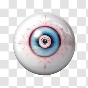 Halloween Eyeball - Realistic Human Eye Illustration Transparent PNG