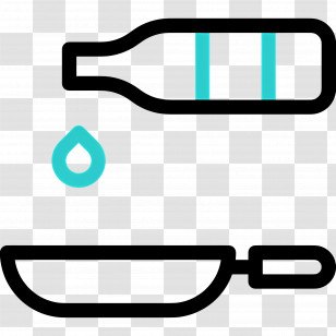 Cooking Oil - Cooking Oil And Pan Icon Transparent PNG