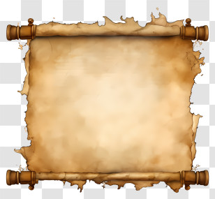 Watercolor Old Paper - Aged Parchment Scroll Design Transparent PNG