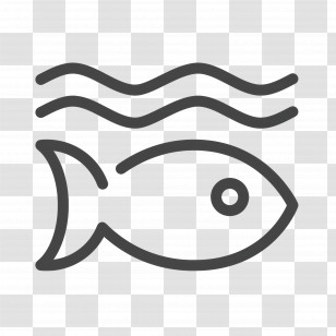 Fish - Simple Fish Icon Transparent PNG