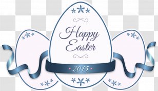 Easter Bunny Egg Greeting Card - Logo - Vector Hand-painted Eggs Transparent PNG