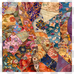 Vintage Tapestry - Colorful Patchwork Quilt Transparent PNG