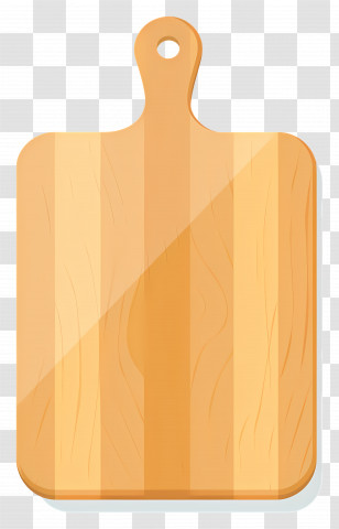 Wooden Cutting Board - Simple Wooden Cutting Board Transparent PNG