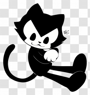 Felix The Cat - Cartoon Cat Character Transparent PNG