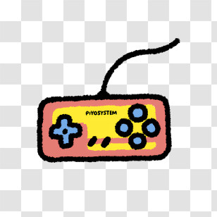 Vintage Gaming Controller - Retro Game Controller Transparent PNG