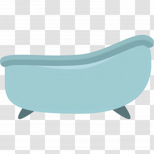 Bathtub - Blue Bathtub Transparent PNG
