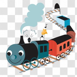 Train Student Steam Locomotive Cartoon Dalston Junction Railway Station Transparent PNG