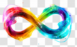 Rainbow Infinity Sign - Colorful Infinity Symbol For Creative Design Transparent PNG