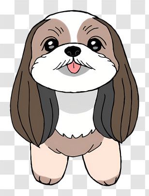 Cartoon Dog - Adorable Cartoon Dog Transparent PNG