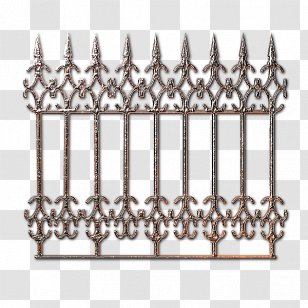Iron Fence Grille Wall Metal Brass Transparent Png