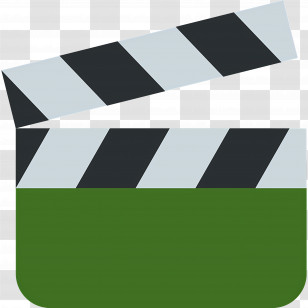 Clapper Board Emoji - Movie Clapperboard Icon Transparent PNG