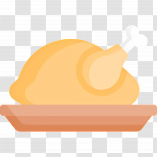 Turkey Food - Roasted Chicken Illustration For Thanksgiving Transparent PNG