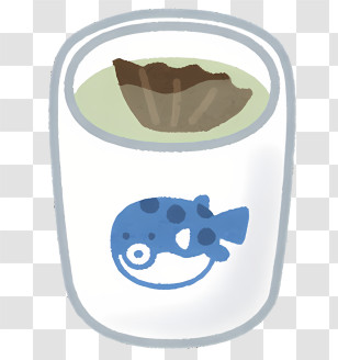 Drink - Fish Cup With Drink Illustration Transparent PNG