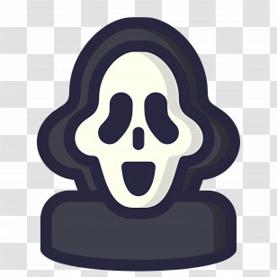 Ghostface - Ghost Face Icon For Halloween Transparent PNG