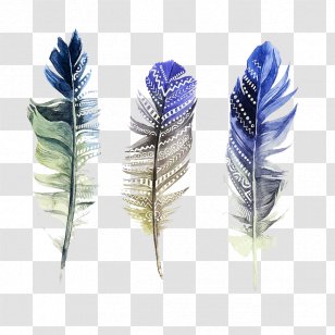 Feather Watercolor Painting Illustration - Art Transparent PNG