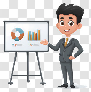 Business Report Presentation - Business Presentation With Charts Transparent PNG