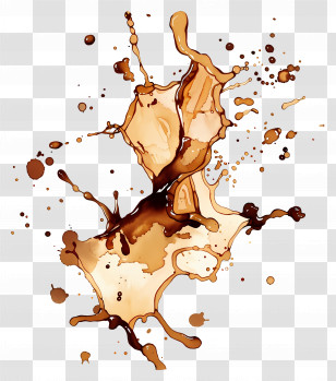 Coffee Stains - Coffee Splash Stain Illustration Transparent PNG